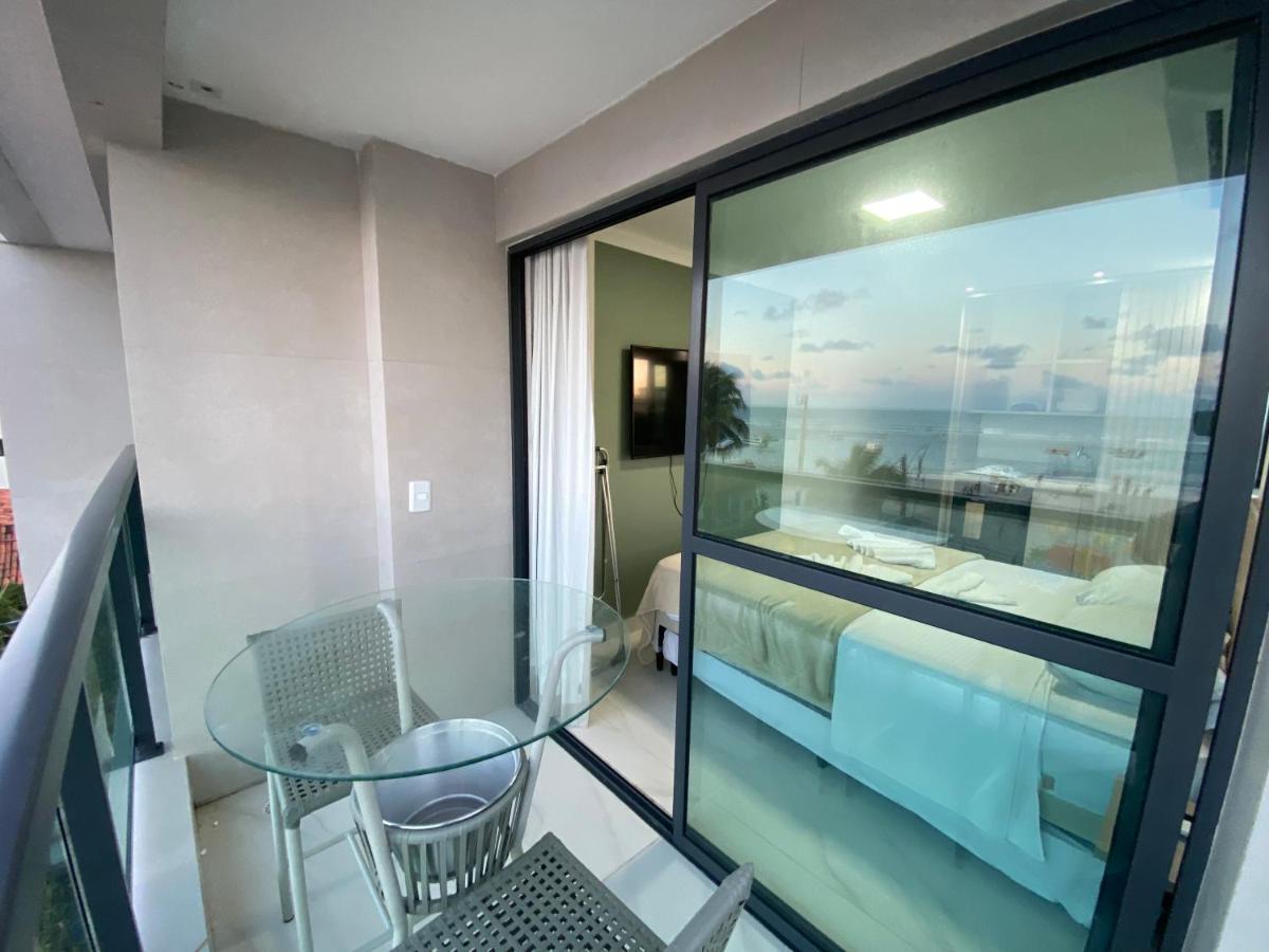 Apartamento Flat Beira Mar Com Varanda Em